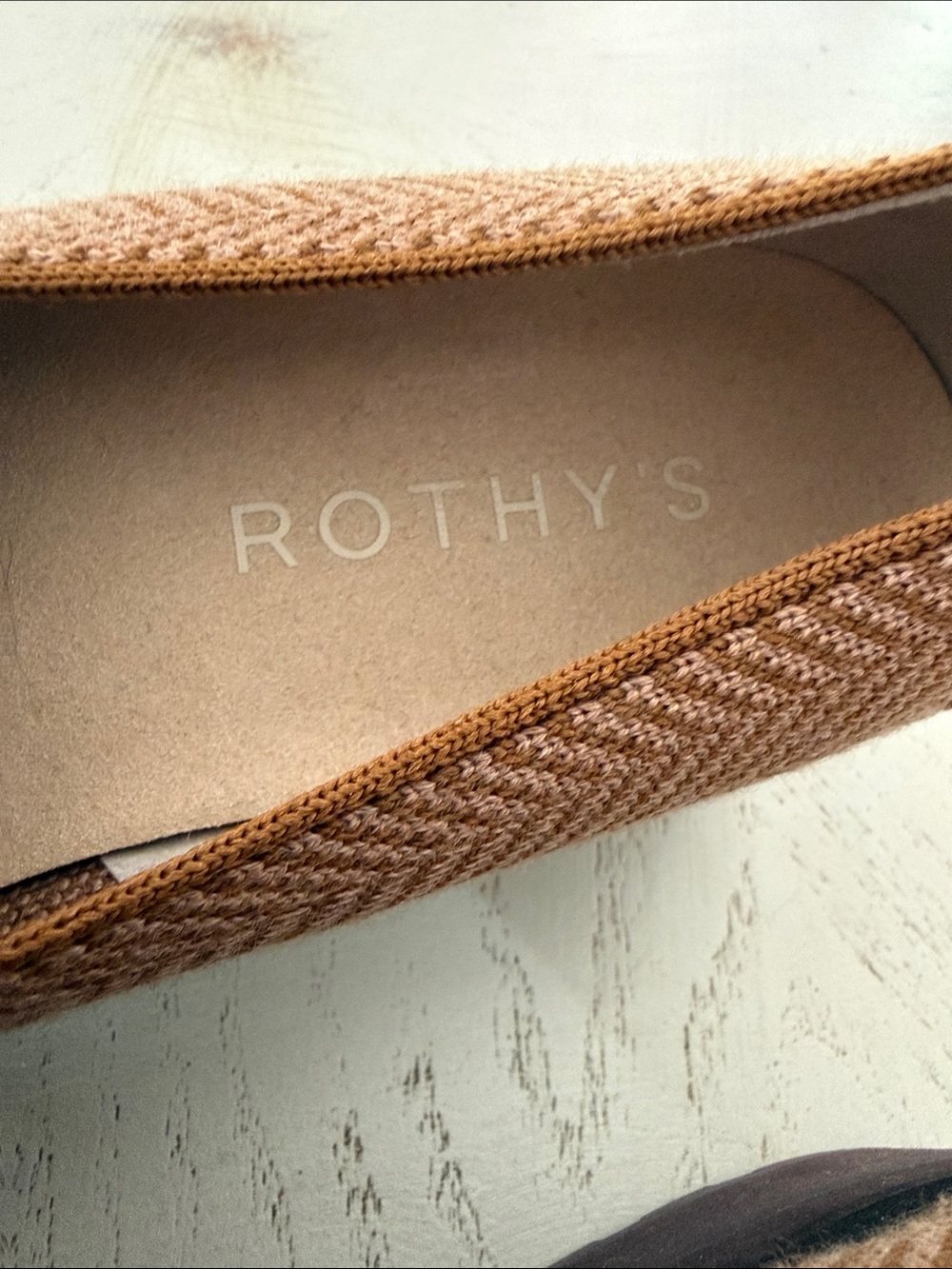 Rothy’s Lug Loafers Teak Herringbone Merino Wool Slip On Sz 8.5 NWOT - Picture 6 of 8